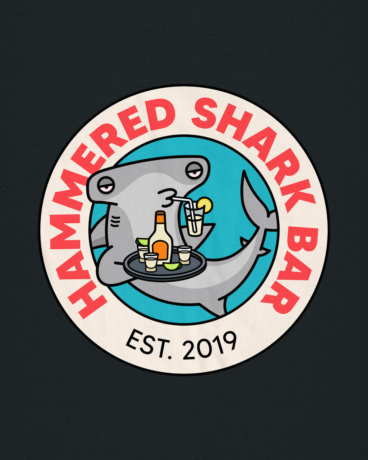 Hammered Shark Bar Men's Tank Top