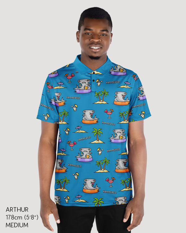 Hammered Tropical Sport Polo