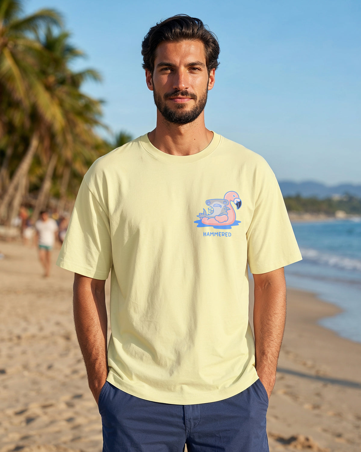 Hammered Flamingo Lightweight Relaxed Fit T-Shirt