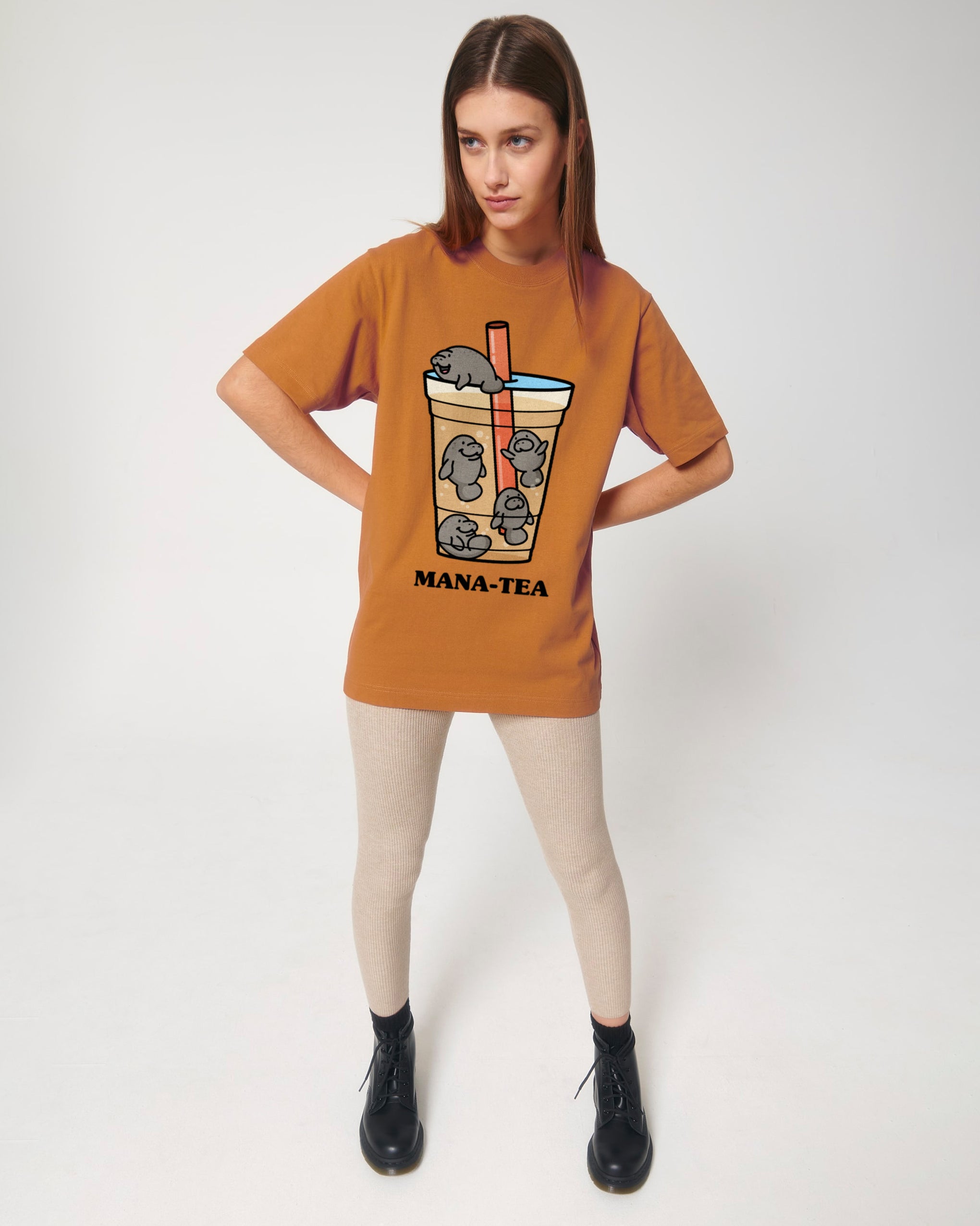 Mana-Tea Heavy Relaxed Fit T-Shirt | All Everything Dolphin