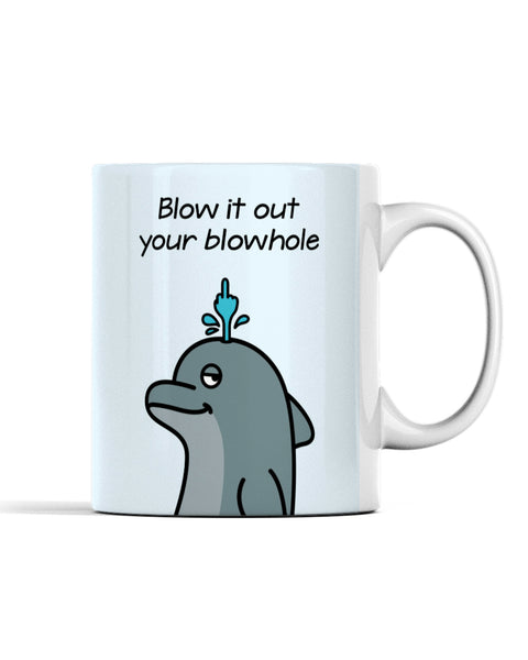 Blowhole Borderless Mug - All Everything Dolphin