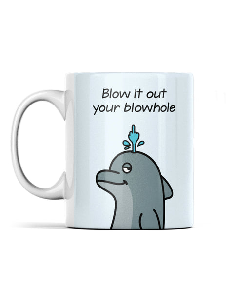 Blowhole Borderless Mug - All Everything Dolphin