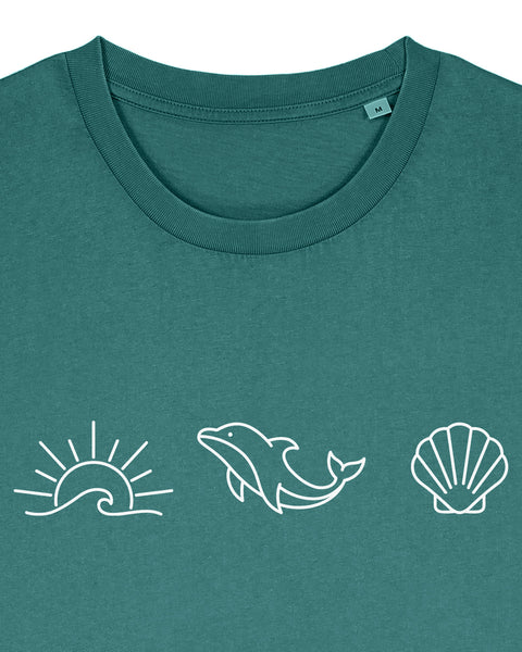 Ocean Dolphin Shell Vintage T-Shirt