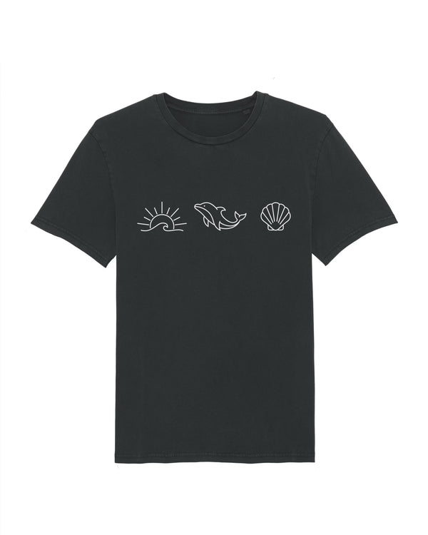 Ocean Dolphin Shell Vintage T-Shirt
