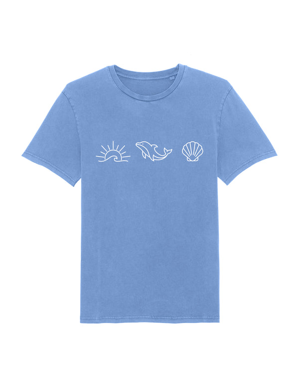 Ocean Dolphin Shell Vintage T-Shirt