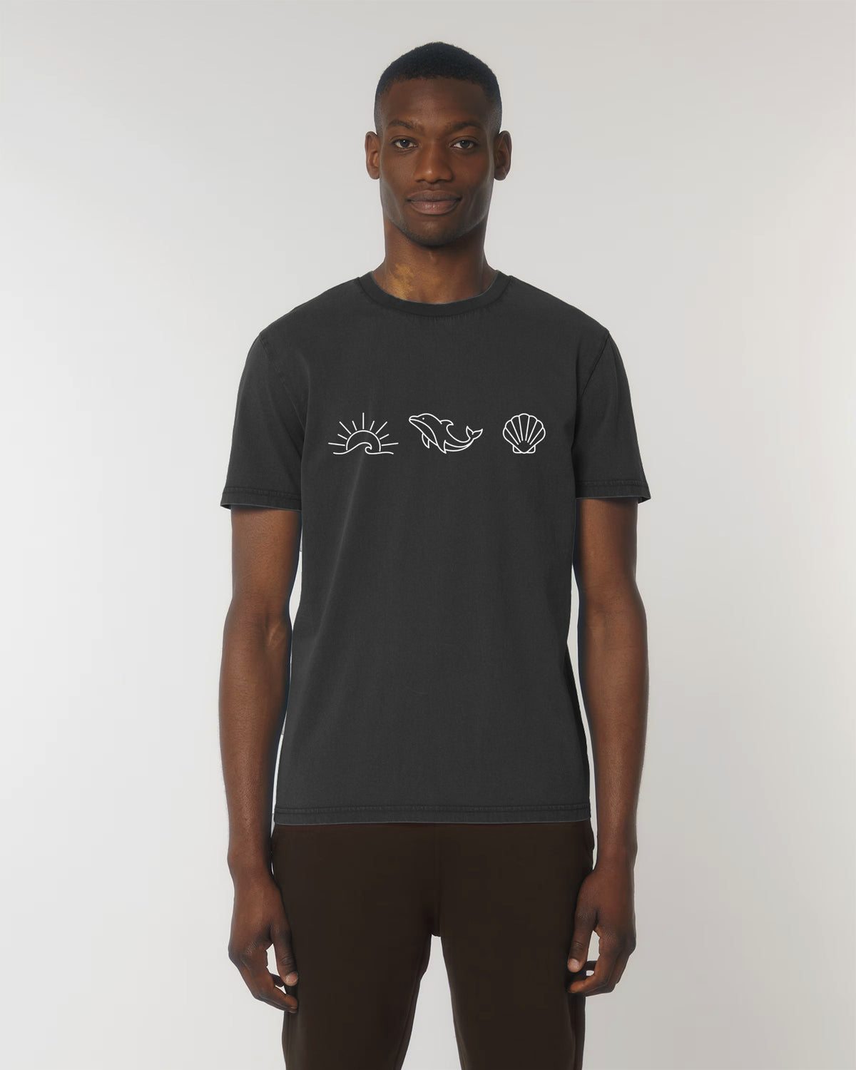 Ocean Dolphin Shell Vintage T-Shirt