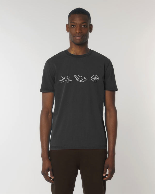 Ocean Dolphin Shell Vintage T-Shirt