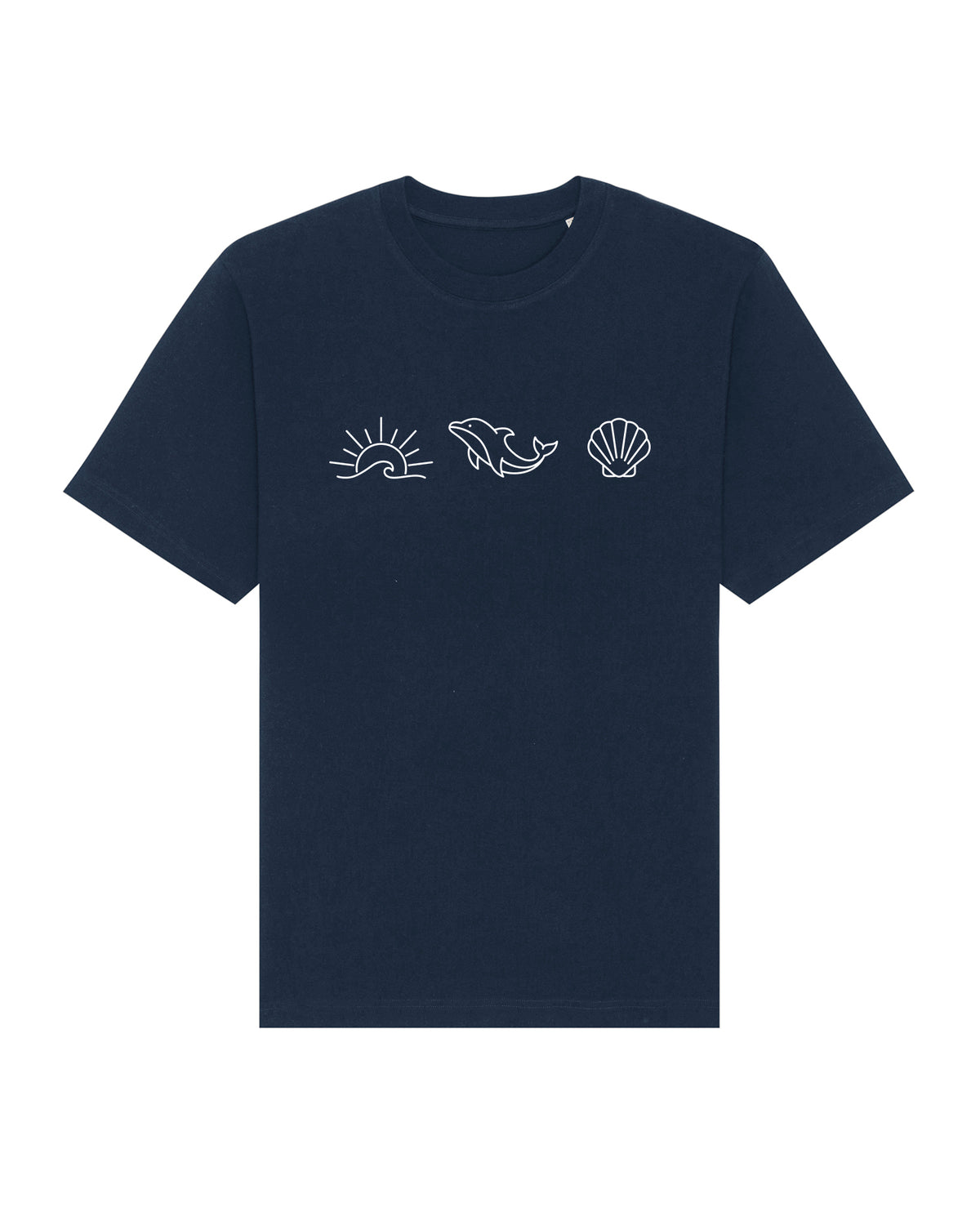 Ocean Dolphin Shell Heavy Relaxed Fit T-Shirt