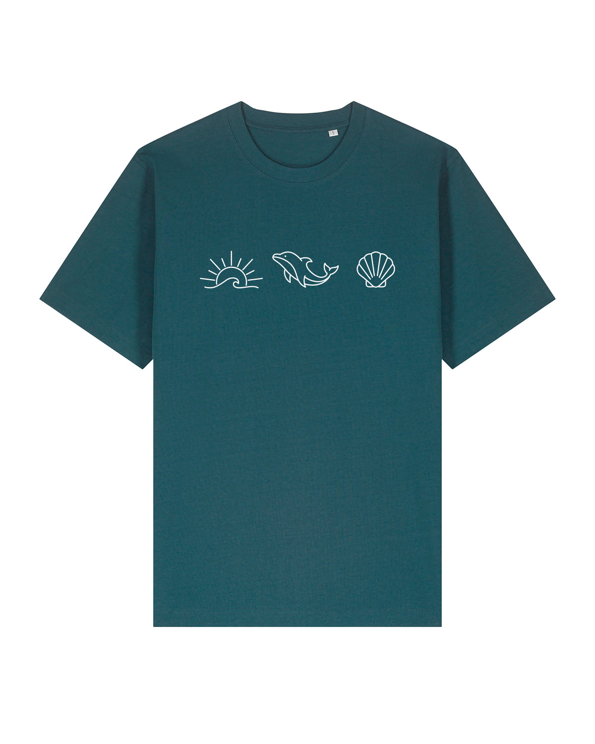Ocean Dolphin Shell Heavy Relaxed Fit T-Shirt