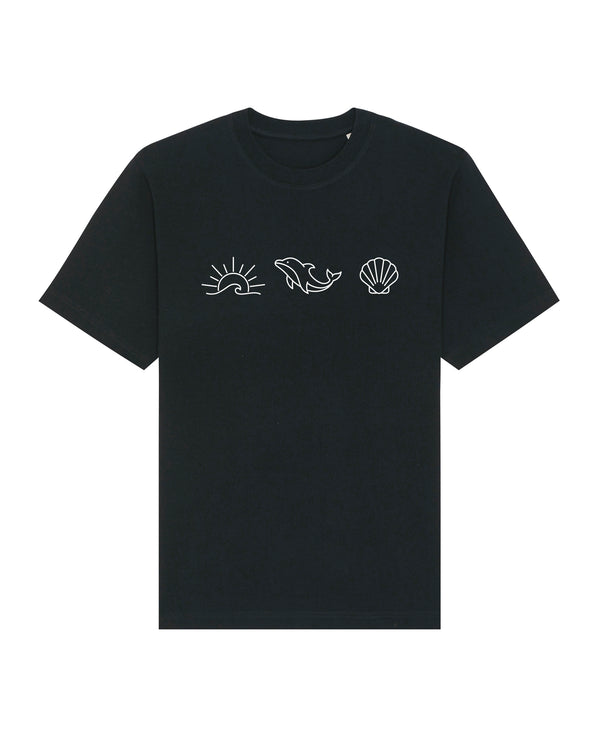 Ocean Dolphin Shell Heavy Relaxed Fit T-Shirt