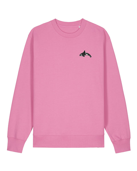 Orca Embroidered Pink Sweatshirt