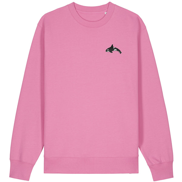 Orca Embroidered Pink Sweatshirt