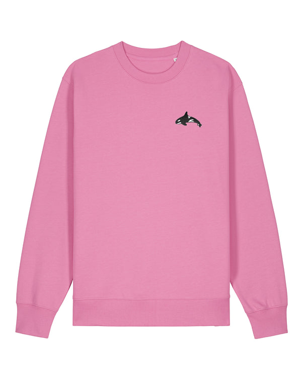 Orca Embroidered Pink Sweatshirt