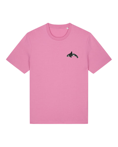Orca Embroidered Pink T-Shirt
