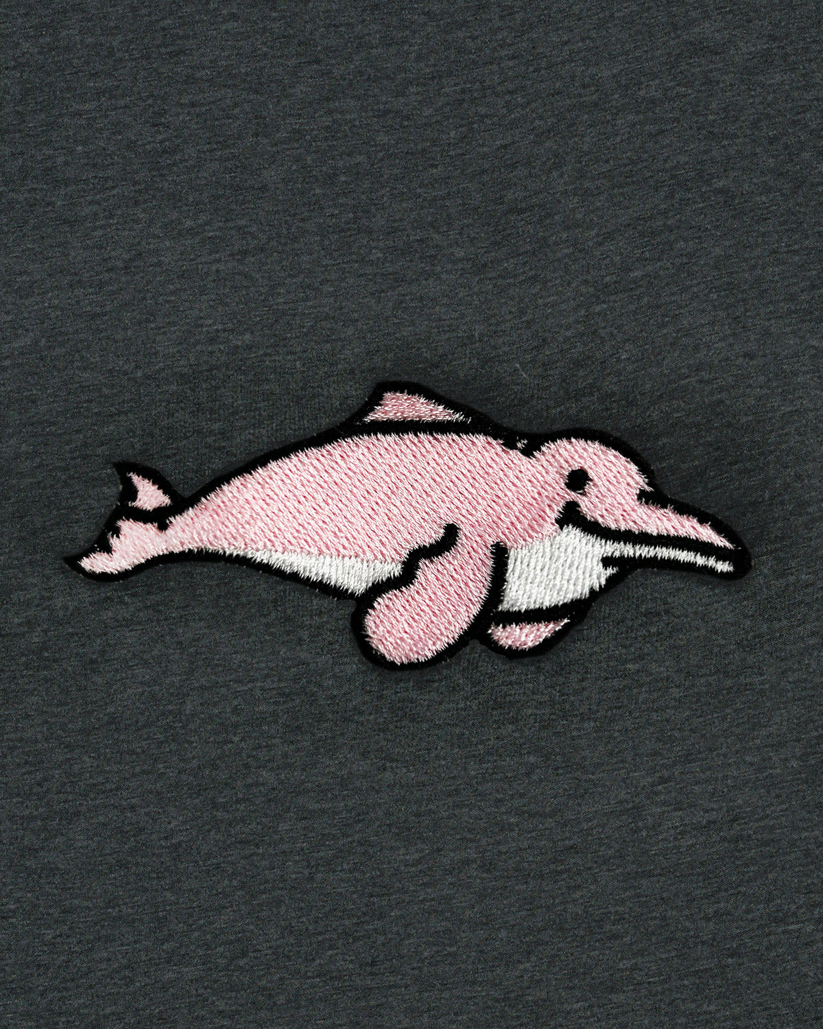 Pink Dolphin Embroidered T-Shirt