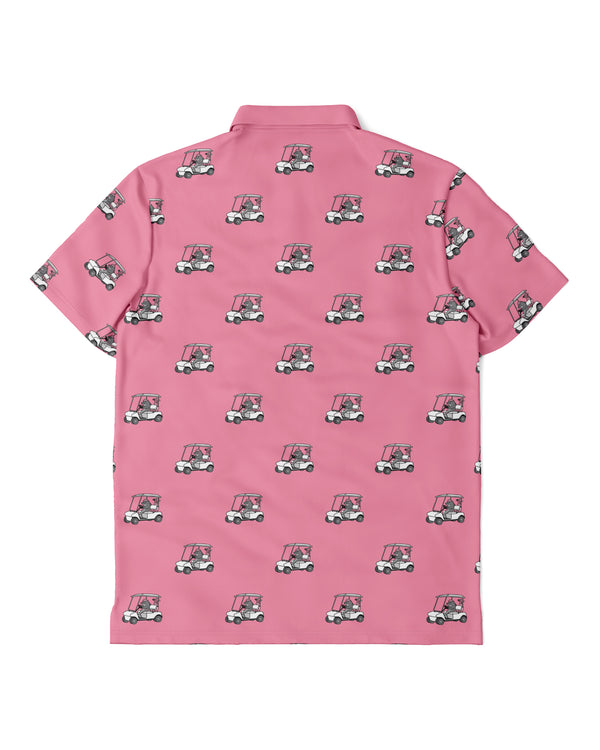 Golphin Cart Pink Sport Polo
