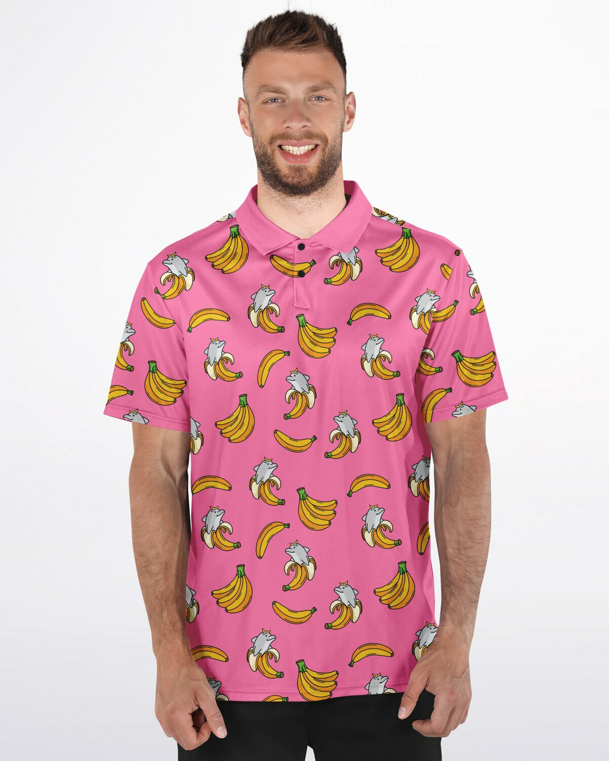 Banolphin Pink Sport Polo