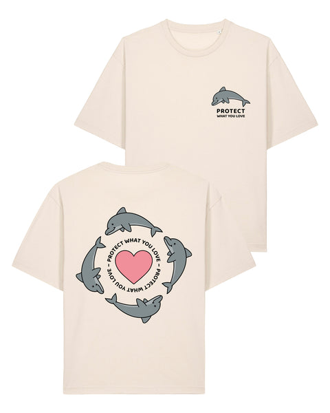 Protect What You Love Dolphin Lightweight Relaxed Fit T-Shirt