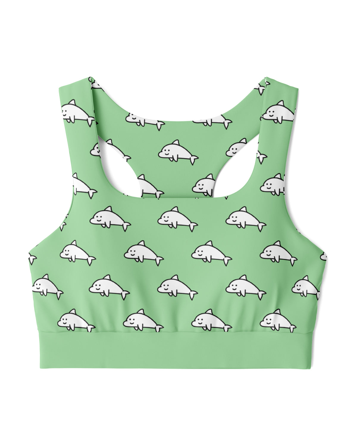 Dolphamine Green Sports Bra