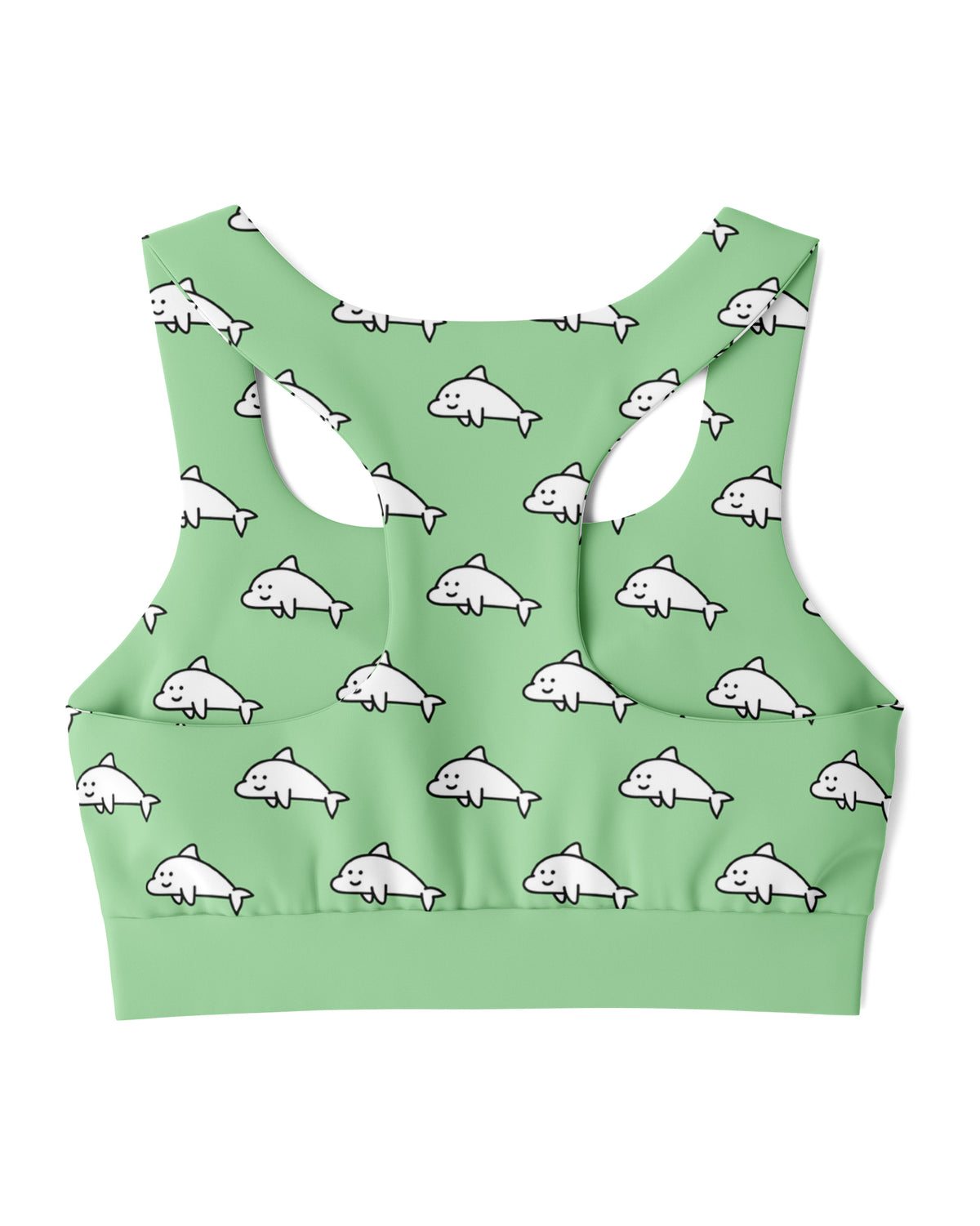 Dolphamine Green Sports Bra