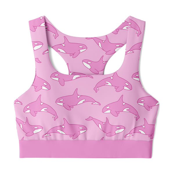 Pink Orca Sports Bra
