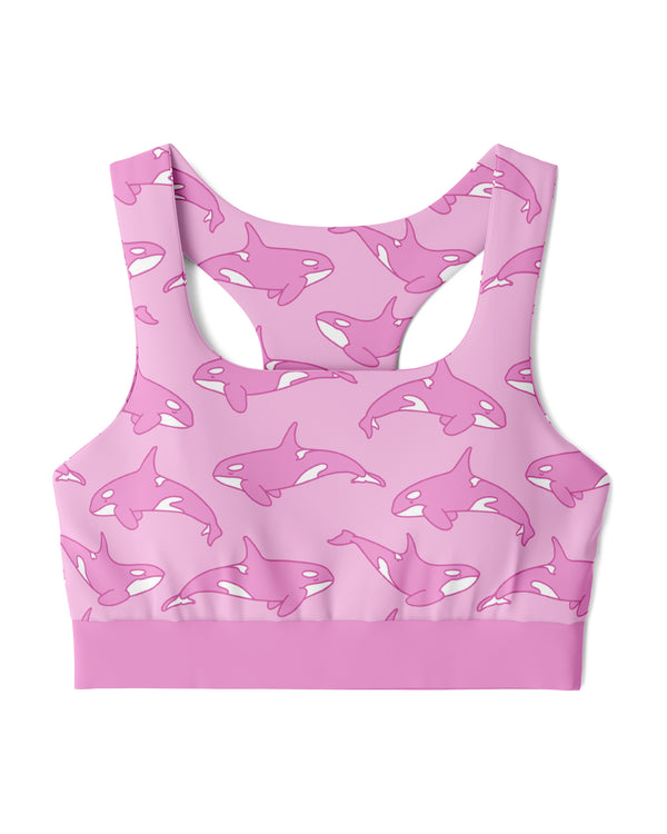 Pink Orca Sports Bra