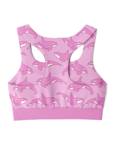 Pink Orca Sports Bra