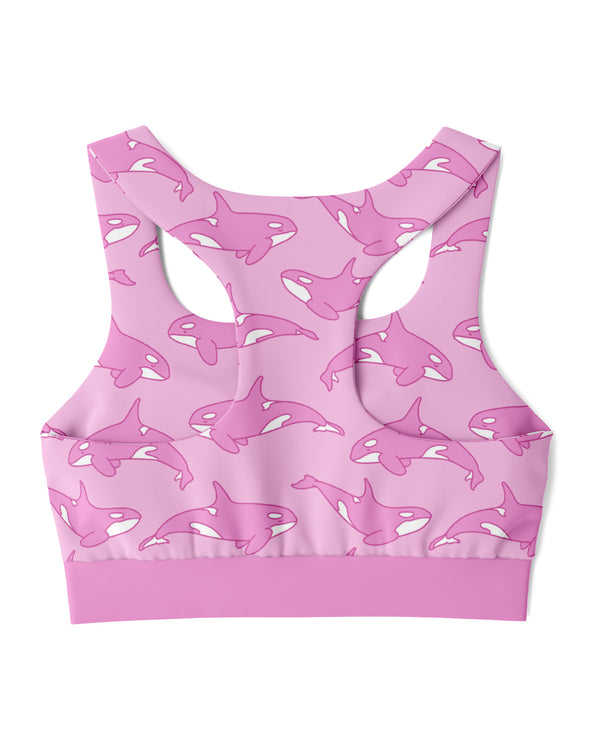 Pink Orca Sports Bra