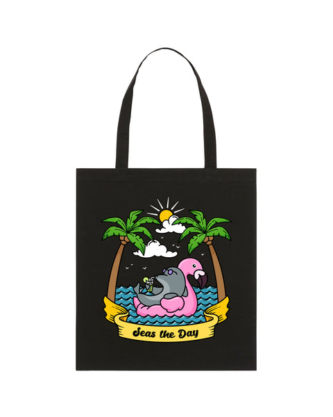 Seas The Day Tote Bag - All Everything Dolphin