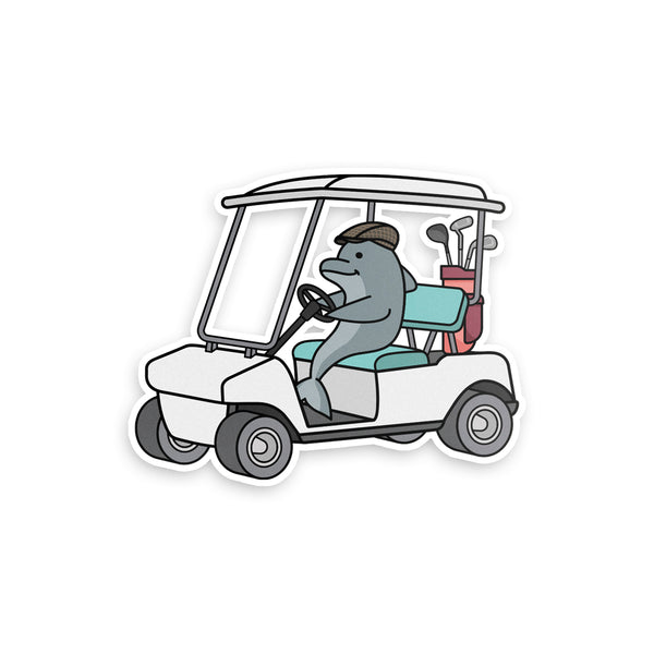 Golphin Cart Sticker