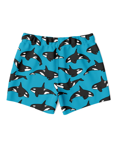 Blue Orca Swim Trunks