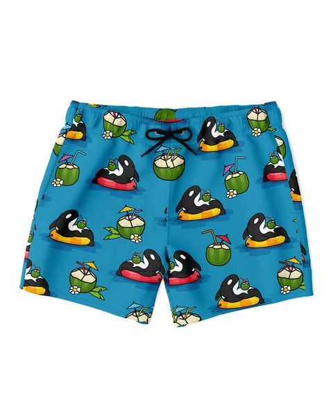 Coconut Orca Swim Trunks - All Everything Dolphin