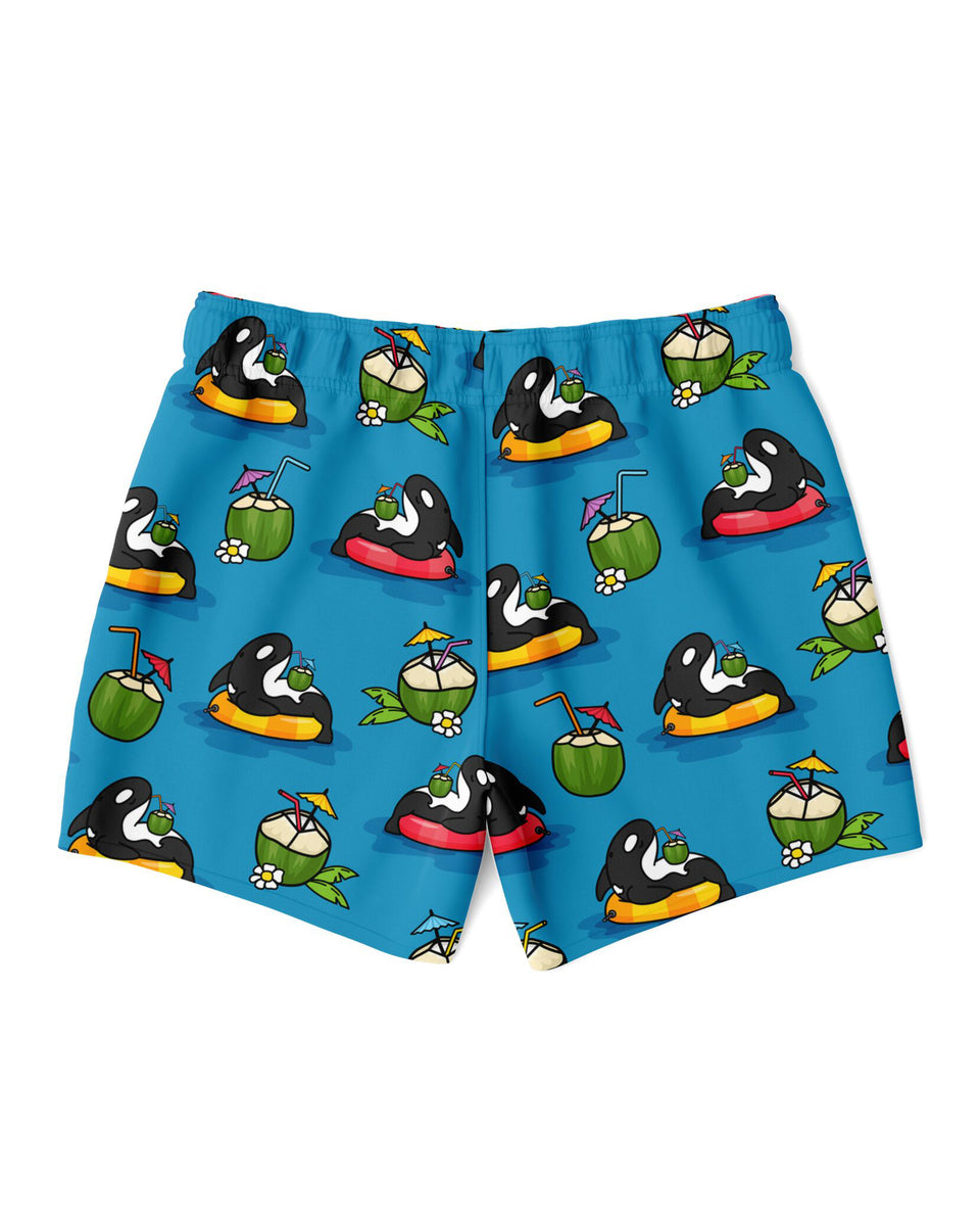 Coconut Orca Swim Trunks - All Everything Dolphin