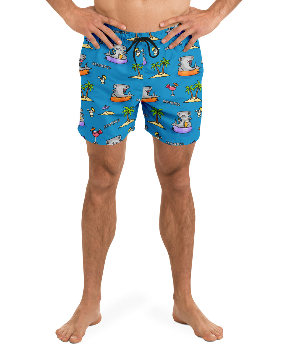 Hammered Tropical Swim Trunks - All Everything Dolphin