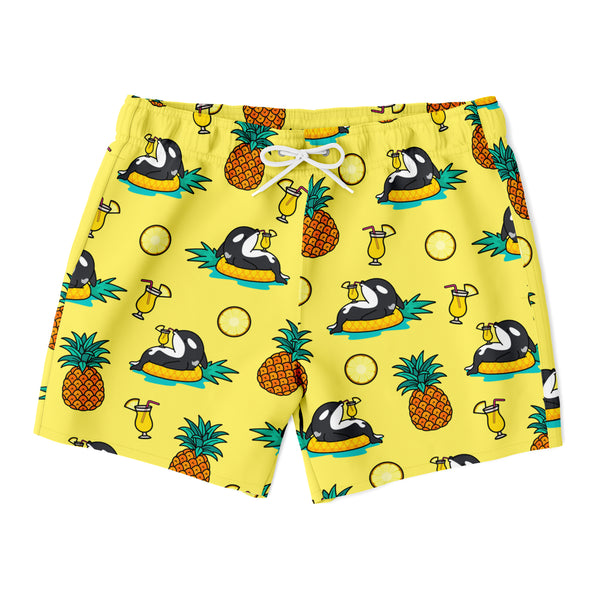 Chiller Whale Pineapple Swim Trunks