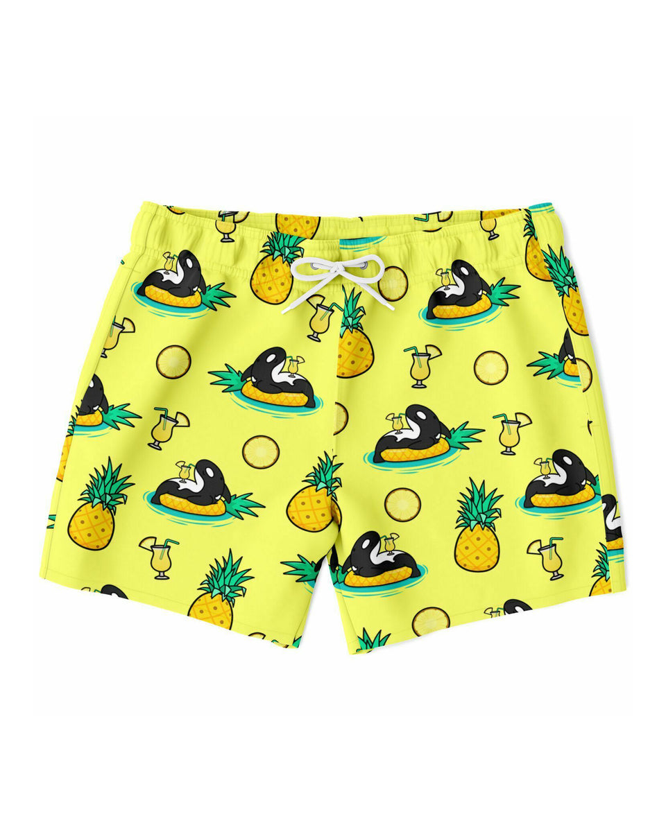 Pineapple Orca Swim Trunks - All Everything Dolphin