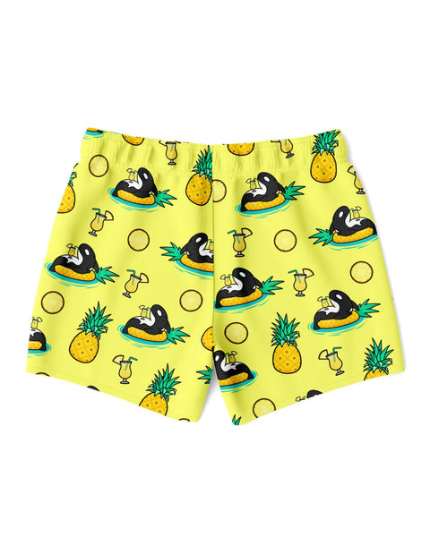 Pineapple Orca Swim Trunks - All Everything Dolphin