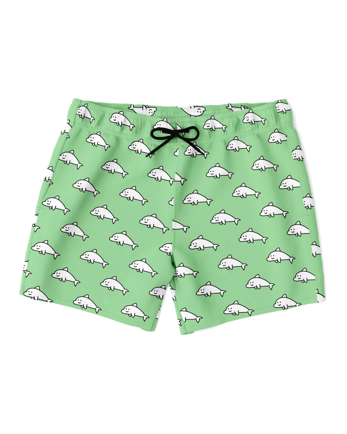 Dolphamine Green Swim Trunks