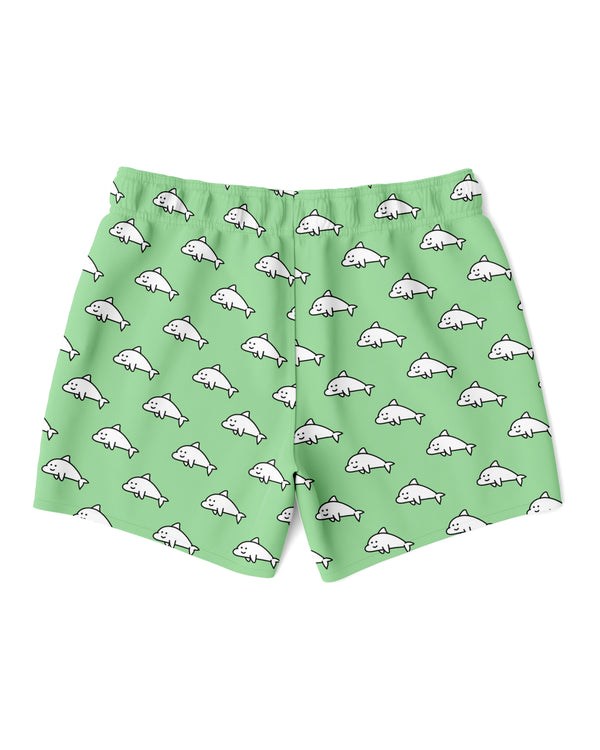 Dolphamine Green Swim Trunks