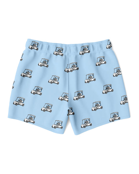 Golphin Cart Blue Swim Trunks