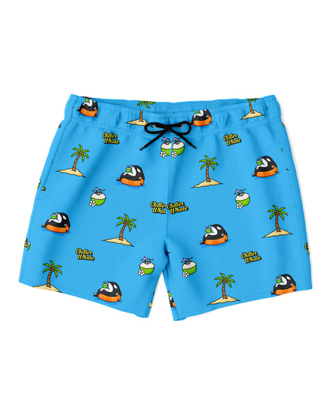 Chiller Whale Coconut Swim Trunks