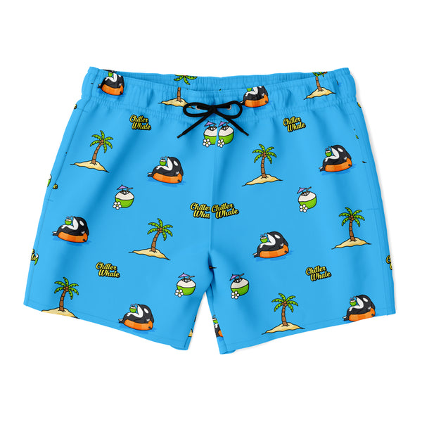 Chiller Whale Coconut Swim Trunks