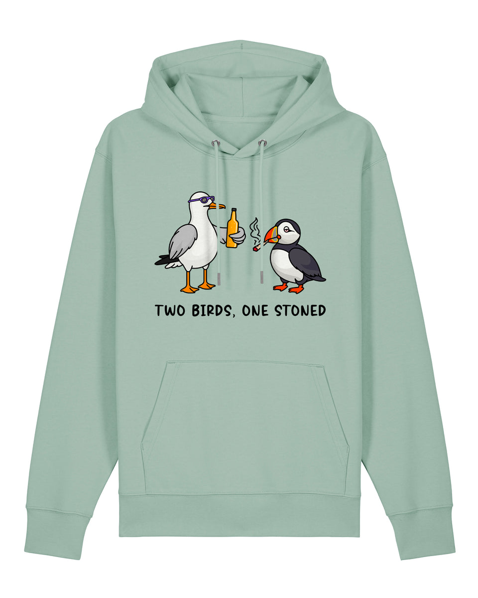 Two Birds One Stoned Hoodie - All Everything Dolphin