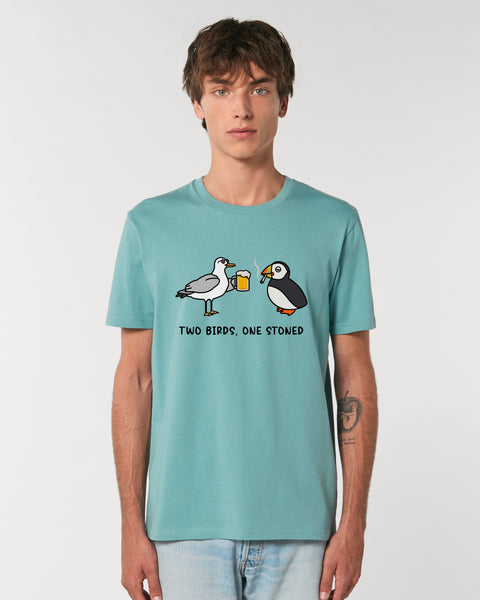 Two Birds One Stoned T-Shirt - All Everything Dolphin