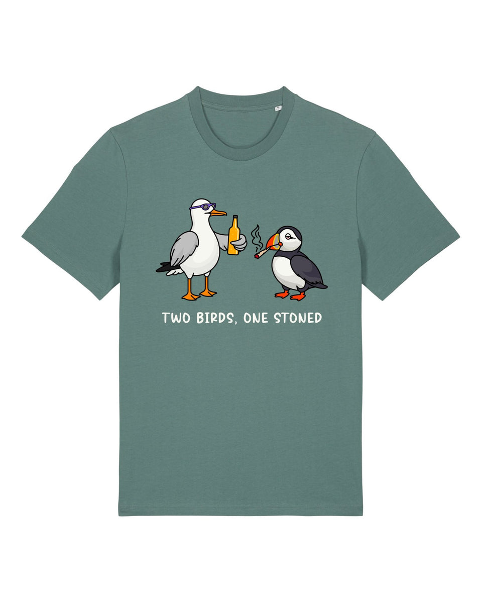 Two Birds One Stoned T-Shirt - All Everything Dolphin