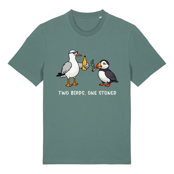 Two Birds One Stoned T-Shirt - All Everything Dolphin