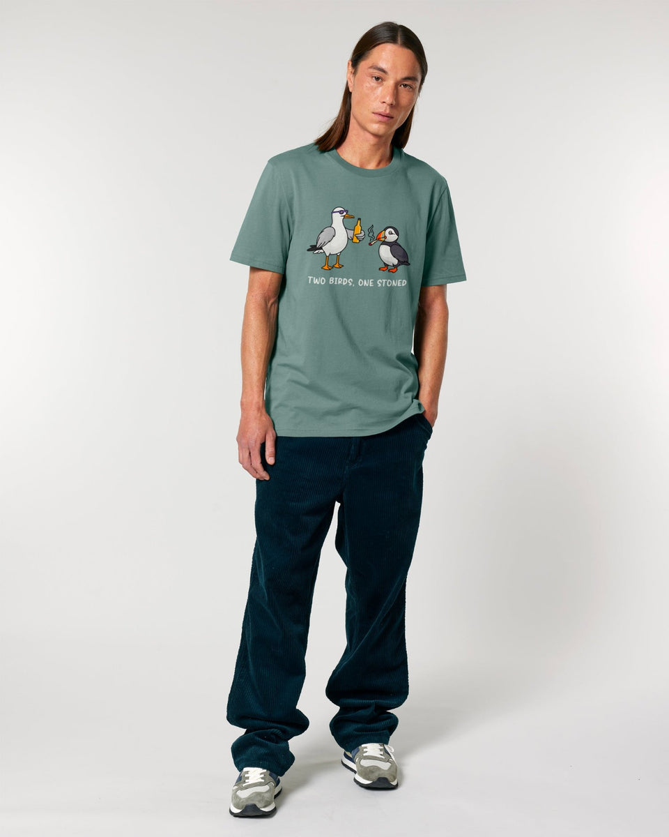 Two Birds One Stoned T-Shirt - All Everything Dolphin