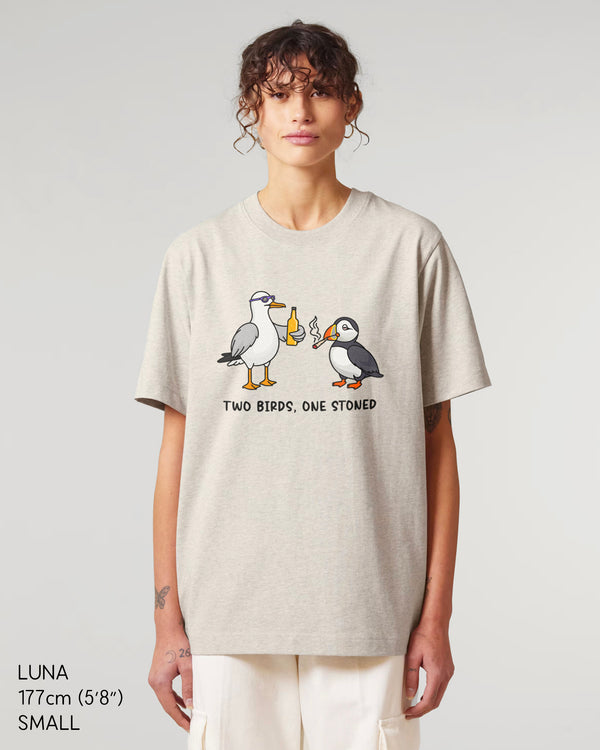 Two Birds One Stoned Heavy Relaxed Fit T-Shirt