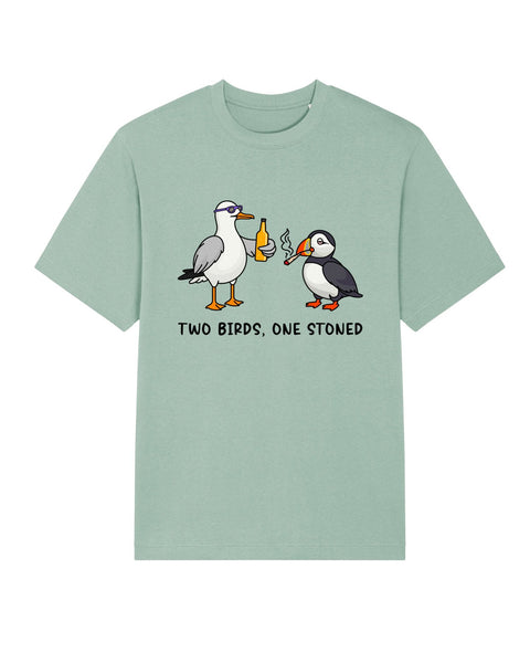 Two Birds One Stoned Heavy Relaxed Fit T-Shirt - All Everything Dolphin