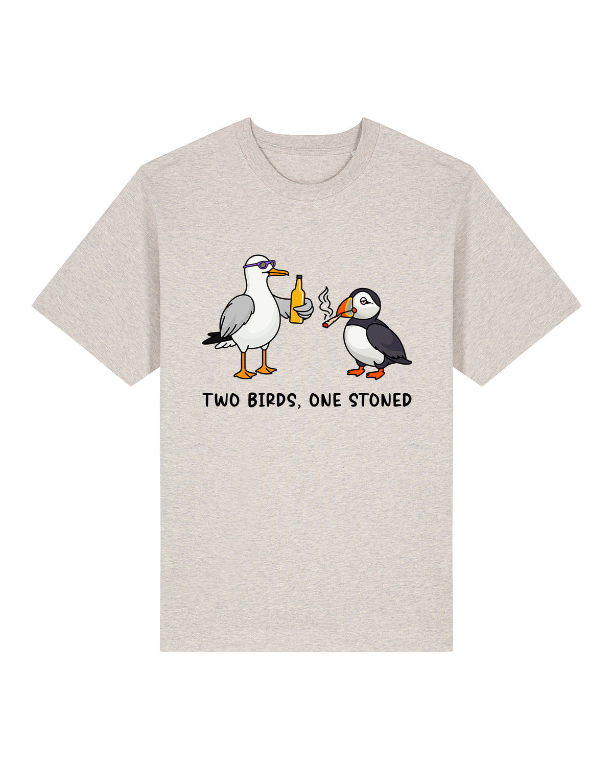 Two Birds One Stoned Heavy Relaxed Fit T-Shirt